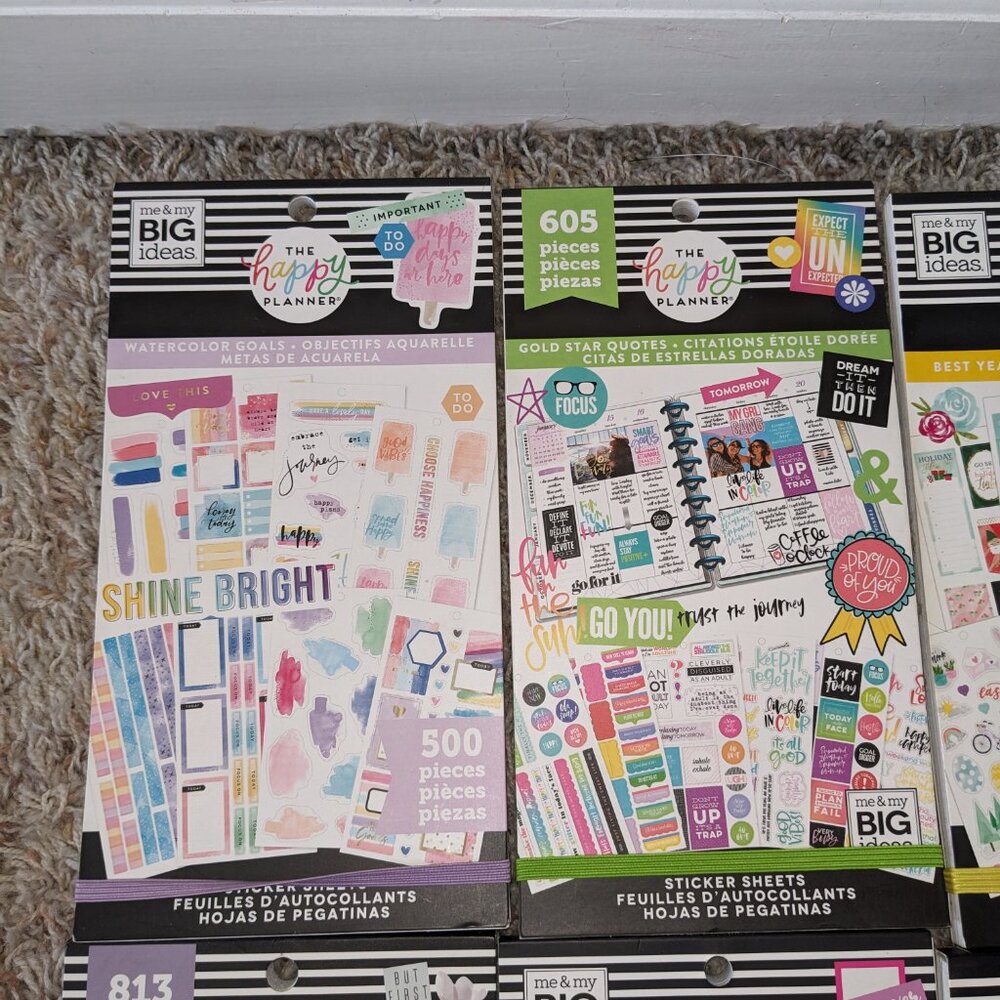 The Happy Planner Sticker Books - Set of 9 (New & Used) - Picture 2 of 11